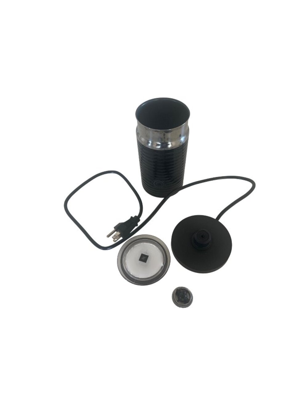 Nespresso Aeroccino3 Milk Frother With Base & Lid Black
